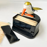 Maxbell bird Automatic Toothpick Dispenser Toothpick Box for Party Home Decor White Aureate
