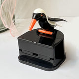 Maxbell bird Automatic Toothpick Dispenser Toothpick Box for Party Home Decor Black