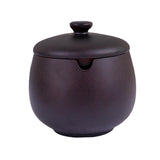 Maxbell Seasoning Pot Salt Bowl Server Salt Holder Kitchen Tool for Serving Kitchen Brown