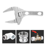 Maxbell Adjustable Wrench Short Shank 6-68mm Opening Range Repair Tool for Bathroom Style A