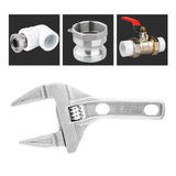 Maxbell Adjustable Wrench Short Shank 6-68mm Opening Range Repair Tool for Bathroom Style A