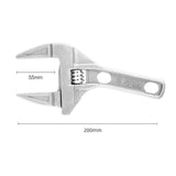 Maxbell Adjustable Wrench Short Shank 6-68mm Opening Range Repair Tool for Bathroom Style A