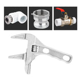 Maxbell Adjustable Wrench Short Shank 6-68mm Opening Range Repair Tool for Bathroom Style B