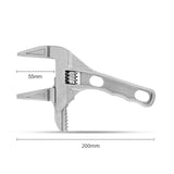 Maxbell Adjustable Wrench Short Shank 6-68mm Opening Range Repair Tool for Bathroom Style B