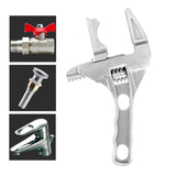 Maxbell Adjustable Wrench Short Shank 6-68mm Opening Range Repair Tool for Bathroom Style C