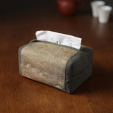 Maxbell Tissue Box Holder Creative Convenient Organizer for Tabletop kitchen Brown