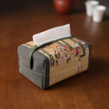 Maxbell Tissue Box Holder Creative Convenient Organizer for Tabletop kitchen Grey