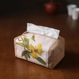 Maxbell Tissue Box Holder Creative Convenient Organizer for Tabletop kitchen Khaki