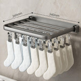 Maxbell Clothing Hanger Multipurpose Wall Mounted Folding for Outdoor Indoor Balcony