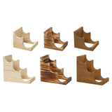 Maxbell Water Bottle Holder Organizer Holder for Dining Table Kitchen Restaurant 2 Slots Wood Color