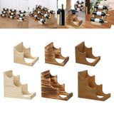 Maxbell Water Bottle Holder Organizer Holder for Dining Table Kitchen Restaurant 2 Slots Wood Color