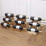 Maxbell Water Bottle Holder Organizer Holder for Dining Table Kitchen Restaurant 2 Slots Wood Color