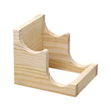 Maxbell Water Bottle Holder Organizer Holder for Dining Table Kitchen Restaurant 2 Slots Wood Color