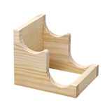 Maxbell Water Bottle Holder Organizer Holder for Dining Table Kitchen Restaurant 2 Slots Wood Color