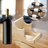 Maxbell Water Bottle Holder Organizer Holder for Dining Table Kitchen Restaurant 2 Slots Wood Color