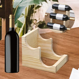 Maxbell Water Bottle Holder Organizer Holder for Dining Table Kitchen Restaurant 2 Slots Wood Color