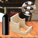 Maxbell Water Bottle Holder Organizer Holder for Dining Table Kitchen Restaurant 2 Slots Wood Color