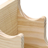 Maxbell Water Bottle Holder Organizer Holder for Dining Table Kitchen Restaurant 2 Slots Wood Color