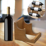 Maxbell Water Bottle Holder Organizer Holder for Dining Table Kitchen Restaurant 2 Slots Dark Brown