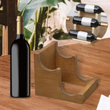 Maxbell Water Bottle Holder Organizer Holder for Dining Table Kitchen Restaurant 2 Slots Dark Brown