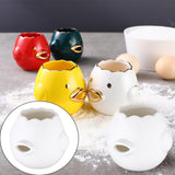 Maxbell Novelty Egg Yolk Separator Baking Assistant for Cooking Kitchen Bakery White