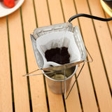 Maxbell Coffee Dripper Cone Filter Stainless Steel Home Office Use for Coffee Maker