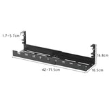 Maxbell Wire Management Tray Desk Cord Organizer Sturdy for Offices Study Rooms
