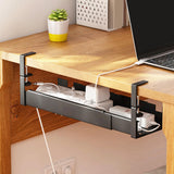 Maxbell Wire Management Tray Desk Cord Organizer Sturdy for Offices Study Rooms