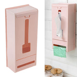 Maxbell Grocery Bag Holder Decoration Container for Living Room Bathroom Household Pink