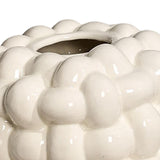 Maxbell Napkin Holder Organizer Ceramic Tissue Box Holder Chic for Living Room Decor white