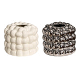 Maxbell Napkin Holder Organizer Ceramic Tissue Box Holder Chic for Living Room Decor white