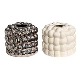 Maxbell Napkin Holder Organizer Ceramic Tissue Box Holder Chic for Living Room Decor white