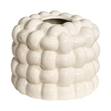 Maxbell Napkin Holder Organizer Ceramic Tissue Box Holder Chic for Living Room Decor white