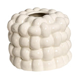 Maxbell Napkin Holder Organizer Ceramic Tissue Box Holder Chic for Living Room Decor white