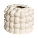 Maxbell Napkin Holder Organizer Ceramic Tissue Box Holder Chic for Living Room Decor white