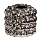 Maxbell Napkin Holder Organizer Ceramic Tissue Box Holder Chic for Living Room Decor Argent