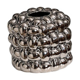 Maxbell Napkin Holder Organizer Ceramic Tissue Box Holder Chic for Living Room Decor Argent