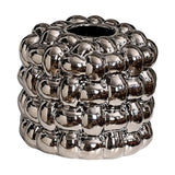 Maxbell Napkin Holder Organizer Ceramic Tissue Box Holder Chic for Living Room Decor Argent