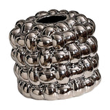 Maxbell Napkin Holder Organizer Ceramic Tissue Box Holder Chic for Living Room Decor Argent