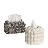 Maxbell Nordic Style Tissue Box Covers Napkin Dispenser Box Rectangle for Countertop Argent