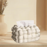 Maxbell Nordic Style Tissue Box Covers Napkin Dispenser Box Rectangle for Countertop White