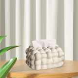 Maxbell Nordic Style Tissue Box Covers Napkin Dispenser Box Rectangle for Countertop White