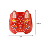Maxbell Rabbit Shape Coffee Cups Milk Yogurt Office Porcelain Mugs 450ml Red