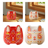 Maxbell Rabbit Shape Coffee Cups Milk Yogurt Office Porcelain Mugs 450ml Red