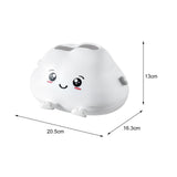 Maxbell Toilet Paper Holder Facial Tissue Box Storage Box for Bathroom white