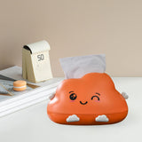 Maxbell Toilet Paper Holder Facial Tissue Box Storage Box for Bathroom orange