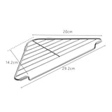 Maxbell Corner Dish Drainer Mat Stainless Steel Dish Rack for Tableware