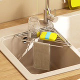 Maxbell Corner Dish Drainer Mat Stainless Steel Dish Rack for Tableware