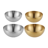 Maxbell Metal Bowls Soup Bowls Multifunction Stackable for Refrigerator Argent 15cm