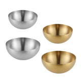 Maxbell Metal Bowls Soup Bowls Multifunction Stackable for Refrigerator Argent 15cm